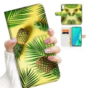 ( For Vivo Y20S ) Wallet Flip Case Cover AJ23620 Pineapple Palm