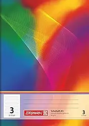 BRUNNEN Exercise Book | A5, Type 3, 32 Sheets, Multi-Coloured