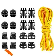 Mountaineering Bag Buckle, Hiking Backpack External Space Expansion Rope, Outdoor Accessories, Replacement 18-Piece Set for Mountaineering, Climbing