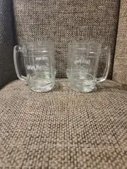 Set of 4 Captain Morgan Clear beer mug glasses by Pasabahca