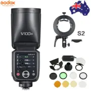 Godox V100S TTL HSS Flash Speedlite For Sony + AK-R1 Set + S2 Bracket