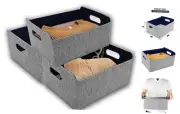 storage baskets Felt Foldable Cube bin Shelf Bins Organizer Felt box for Kids