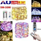 5M 10M 20M USB+Remote LED Copper Wire String Fairy Lights Party Home Garden Xmas