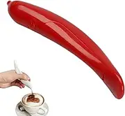 Latte Art Pen for Coffee, Coffee Art Pen, Electric Latte Art Pen, Electric Coffee Art Pen, Electrical Coffee Carving Pen, Coffee Carving Pen Portable Electric Latte Art Pen (Red)