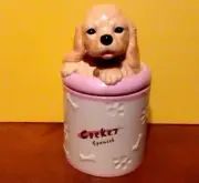 COCKER SPANIEL Porcelain Dog Treat Cookie Jar Ceramic Figurine Quality DNC #CJ26