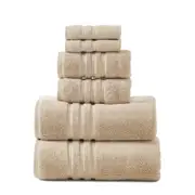 Logan & Mason Super Duet 6PC Towel Set- Beige