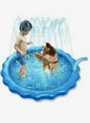 Inflatable Splash Pad 68” Sprinkler Outdoor Water Spray Toddler A To Z Play Mat