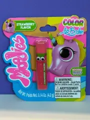 Moodies Color Lip Balm ~ Strawberry Flavor 0.14 oz. Ages 6+