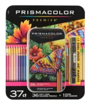 Prismacolor Premier Soft Core Colored Pencils, Assorted Colors, 37 Count