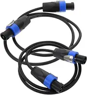 ERINGOGO 2pcs High Fidelity Speaker Cables 4-core Pure Copper Wire Speaker Wire Noise Reduction Omnimetal Connectors Marine Grade Wire Connect