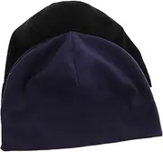 [PACKOVE] 2 Pcs Brimless Beanie Caps for Men and Women Warm Winter Hats for Outdoor Sports Skiing Biking Wind Resistant and Moisture Wicking Cold Headwear