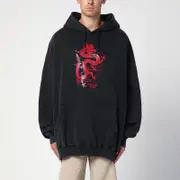 [Martine Rose] Oversized Black Hoodie M Black