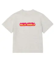[Palm Angels Kids] Palm Angels Kids Logo cotton jersey T-shirt Y 12 grey
