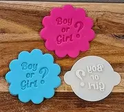 Boy Or Girl, Baby Shower, Embosser, Cookie Cupcake Stamp Embosser