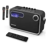 Karaoke Machine with 2 Wireless Microphones,Portable Karaoke Speaker for