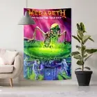 Megadeth thrash metal band Tapestry Fabric Wall Hanging Banner Flag Decor 36x60'