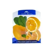 Tablemates - Lemon Set of 4 Placemats and 4 Coasters