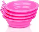 Cereal Bowls with Straws for Kids BPA-Free Plastic | Toddler Sip-A-Bowls with...