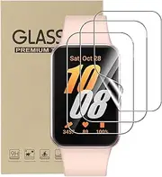 Screen Protector for Samsung Galaxy Fit 3, 3 Pack HD Clear Anti-Scratch TPU Protective Film Ultra Crystal Self-Healing Anti-Fingerprint Screen Protector for Samsung Galaxy Fit 3, NOT GLASS