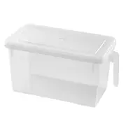 Plastic Storage Containers, Square Food Storage Organizer Stackable Refrigerator Organizer With Lid