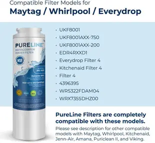 [美國直購] Pureline UKF8001 相容濾芯 濾心 適 Maytag UKF8001 PUR / AXX EDR4RXD1 4396395