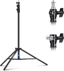 NEEWER 8.5ft/2.6m Air Cushioned Light Stand, Heavy Duty All Metal Tripod Stand