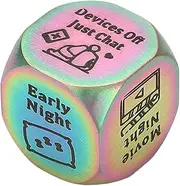 Decision Dice for Couple, Stainless Steel Date Night Activities, Interactive Night Dating Decision Dice, Creative Date Dice Decider for Men and Women