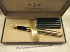 PARKER SONNET CISELE GT SILVER FOUNTAIN PEN MEDIUM POINT NEW in BOX + Bonus Ink
