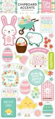 Echo Park Paper EASTER WISHES 6x13 Sheet of Chipboard Accents