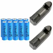 UltraFire 14500 Battery 1800mAh Li-ion 3.7V Rechargeable Batteries AA Size LOT