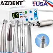 AZDENT Dental Brushless LED Electric Micro Motor 1:1/1:5 Fiber Optic Handpiece