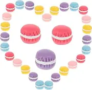 Anneome 30pcs Resin Flatback Macaron Ornaments for DIY Decor Hair Clip Phone Case