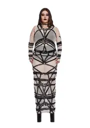 [Widow] Plus Twisted Fantasies Maxi Dress