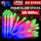 LED Foam Glow Sticks Glow in Dark Flashing Stick Rave Party Bulk Light Up Wand