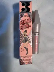 Benefit #3 Medium"Gimme Brow"Brow Volumizing Fiber Gel,Travel-Size 1g,.03oz NIB