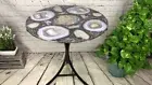 Agate Round Sofa Center Table Top, Agate living Room Decor Interior Table tops
