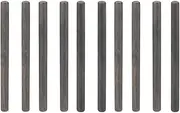 Wood Dowel Rods Round Sticks Woodworking Tool Supplies, Multipurpose, Unfinished Hardwood Sticks Solid for DIY Crafts, Arts, Black, 0.8x10 cm