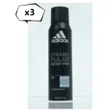 在飛比找遠傳friDay購物精選優惠-Adidas男用體香噴霧--青春活力(150ml)*3