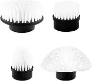 4 Pcs Replaceable Brush Heads for Electric Spin Scrubber,Cleaning Brush Heads Compatiable with Listime Power Scrubber for Bathroom, Shower,Window,Floor,Kitchen Cleaning