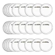 30Pack 58mm Clear Button Pins Acrylic Button Badge Clear Picture Buttons1801