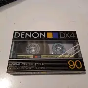 Vintage DENON DX4 90 Sealed CASSETTE tape blank