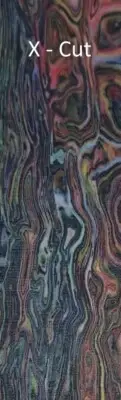 CRAZY FIBER Van Gogh (2) .156 CRAZYFIBER KNIFE HANDLE SCALES 1.6X5.6 X