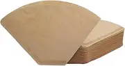 Irekamons #4 Cone Coffee Filter 8-12 cup, Unbleached Natural Paper, No Blowout, Disposable for Pour Over and Drip Coffee Maker, 100 Count