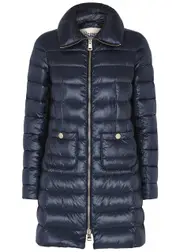 Herno Icon Quilted Shell Coat - Blue - 8 8