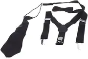 Gadpiparty Fashionable Boys Girls Boys and Girls Tie Suspenders Set of Elastic Children's Suspenders and Bow Tie for Occasions
