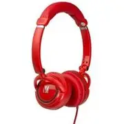 Verbatim On-Ear Street Audio Headphones - RED