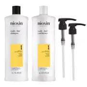 Nioxin System 1 Shampoo and Conditioner Prepack, Natural Hair with Light Thin