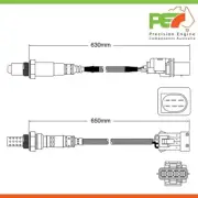 2x OEM Pre + Post-Cat Oxygen Sensors For Mini R55 2 door Wagon John Cooper Works