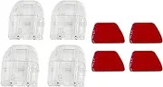 MAX COOL 4PCS Animal Repellers Car Sonic Animal Repellers Shoo Whistle Roo Deer Kangaroo Rabbit 4WD Car Grille Animal Alert, Clear