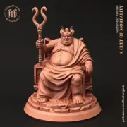 Greedy Noble Lord King Miniature 28mm 32mm Dungeon Dragons D&D RPG